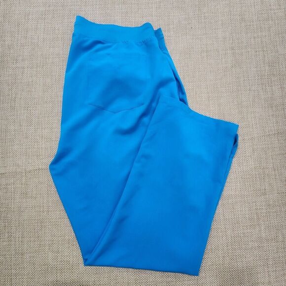 Mandala Scrub‎ Women's Cargo Pants 9 Pocket Equa-Tek Blue Size 2XL EUC - Picture 1 of 8